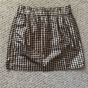 J. Crew Gold & Black Metallic Skirt